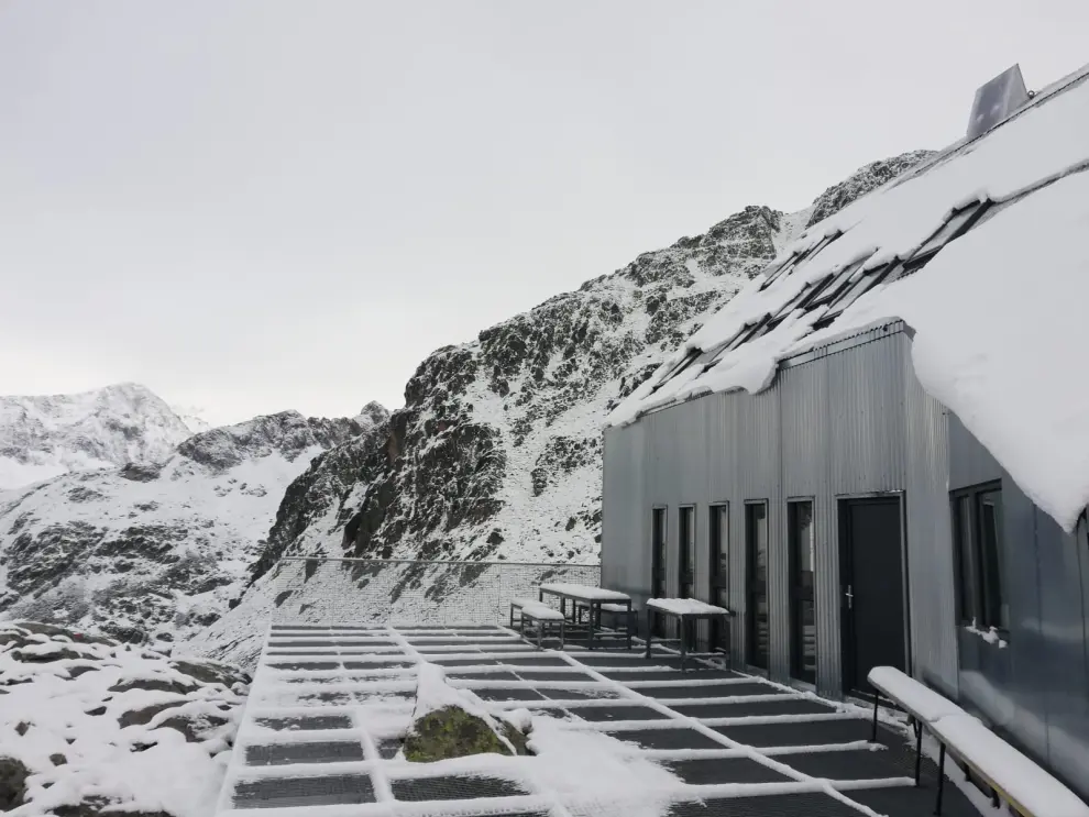 Imágenes de la nevada caída en el Pirineo el '41 de mayo'.