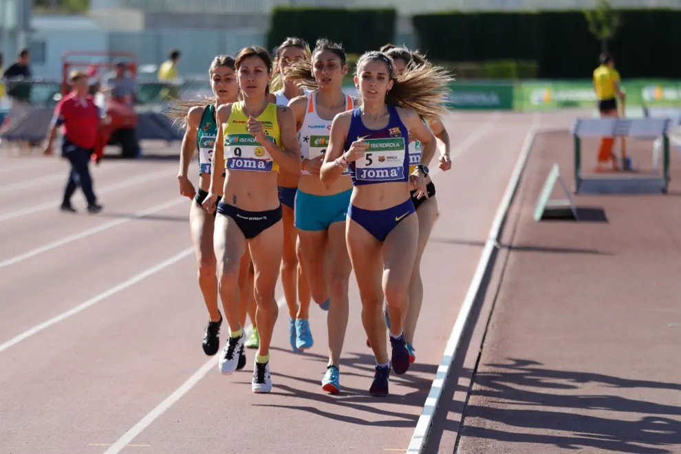 Final de la Liga Ibedrola Femenina en Zaragoza, Isabel Macías (Alcampo Scorpio) en la prueba de 1.500 metros