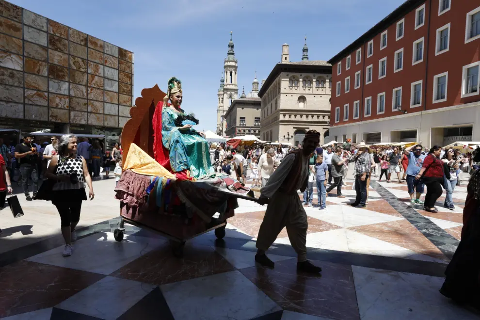 El mercado medieval de Zaragoza se despide