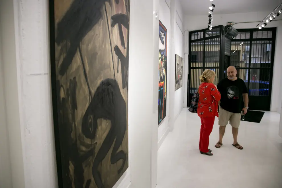 Exposicion de Víctor Mira en  la galería Kafell