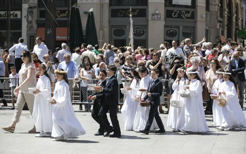 Celebración del Corpus en Zaragoza