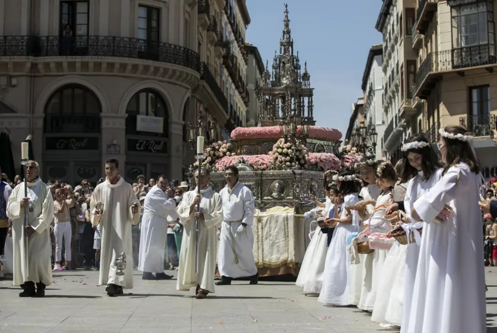 Celebración del Corpus en Zaragoza