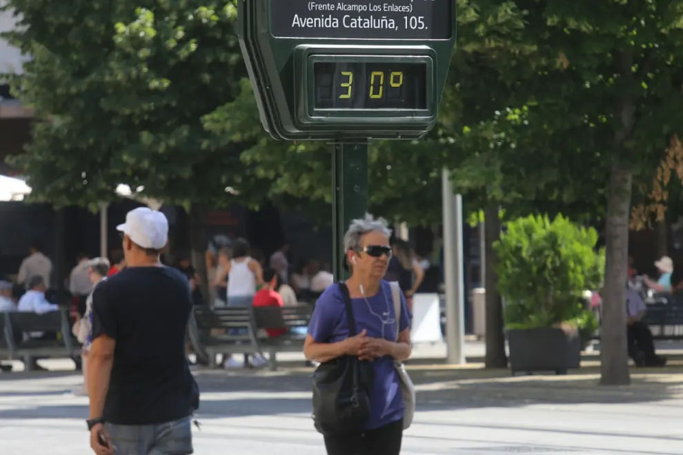 Las temperaturas continúan subiendo en Zaragoza