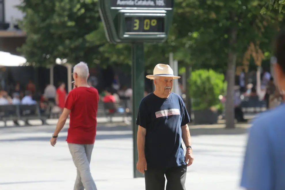 Las temperaturas continúan subiendo en Zaragoza
