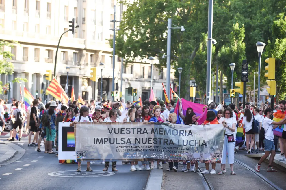Manifestación del Día del Orgullo en Zaragoza