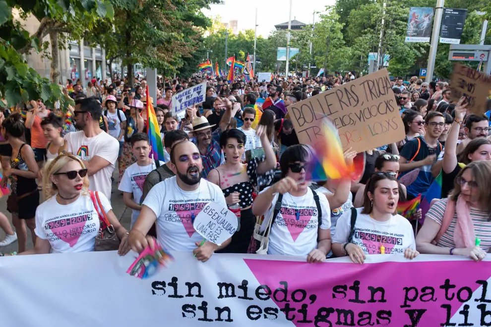 Manifestación del Día del Orgullo en Zaragoza