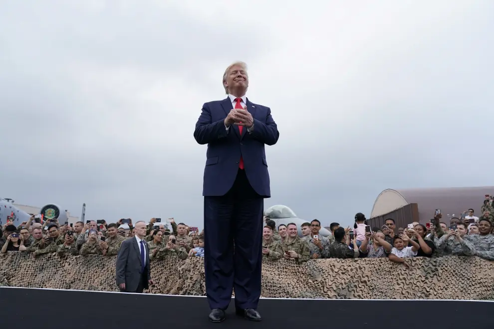 U.S. President Donald Trump meets with North Korean leader Kim Jong Un at the demilitarised zone (DMZ) separating the two Koreas, in Panmunjom, South Korea, in this still image from video taken June 30, 2019. U.S. Network Pool/via REUTERS TV   UNITED STATES OUT. NO COMMERCIAL OR EDITORIAL SALES IN UNITED STATES. BROADCAST: NO USE USA. US DIGITAL CUSTOMERS: NO USE USA. NON US DIGITAL CUSTOMERS: NO USE IN BROADCASTS. NO USE BY AUSTRALIA BROADCASTERS. [[[REUTERS VOCENTO]]] NORTHKOREA-USA/SOUTHKOREA