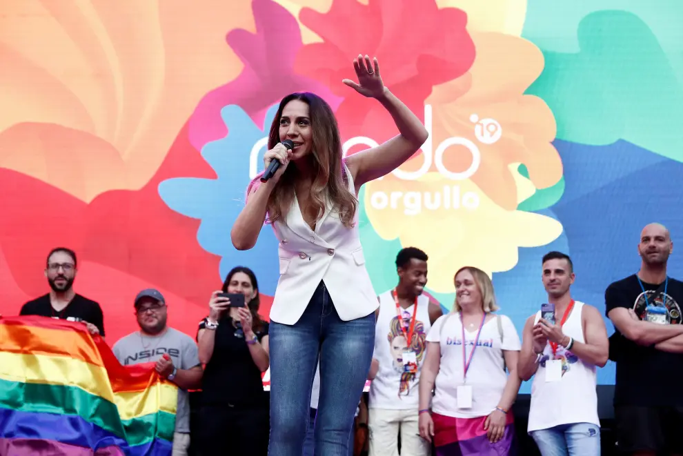 La cantante y pregonera de esta edición del Orgullo LGTBI ha sido Mónica Naranjo.