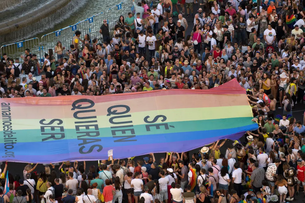 Manifestación del Orgullo 2019 en Madrid