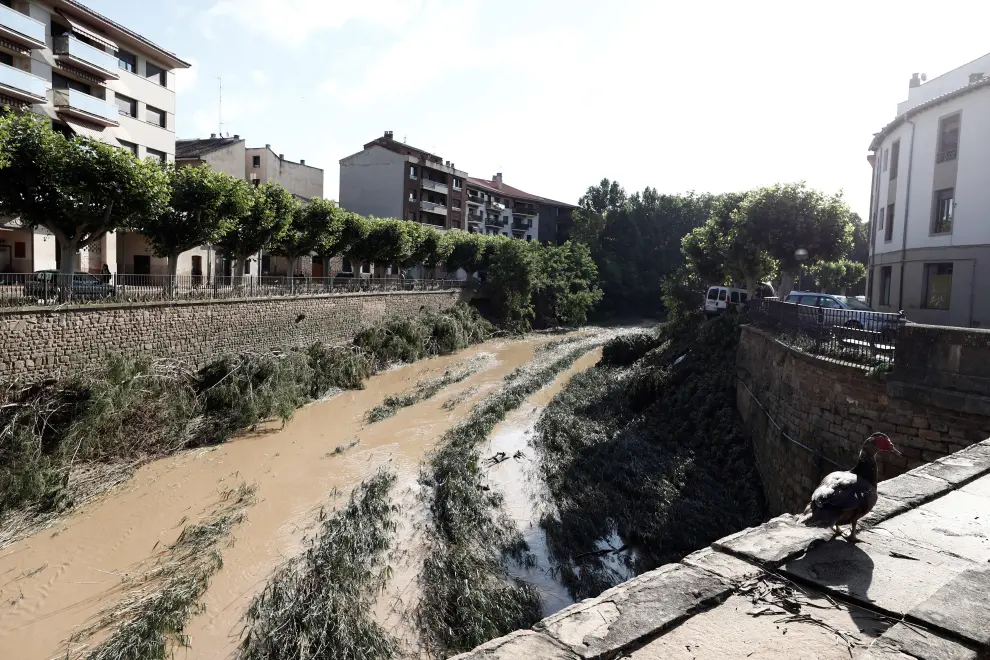Navarra declara zona catastrófica en 13 municipios por las inundaciones.
