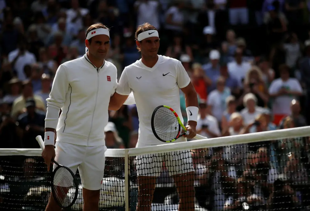 Semifinal de Wimbledon entre Nadal y Federer.