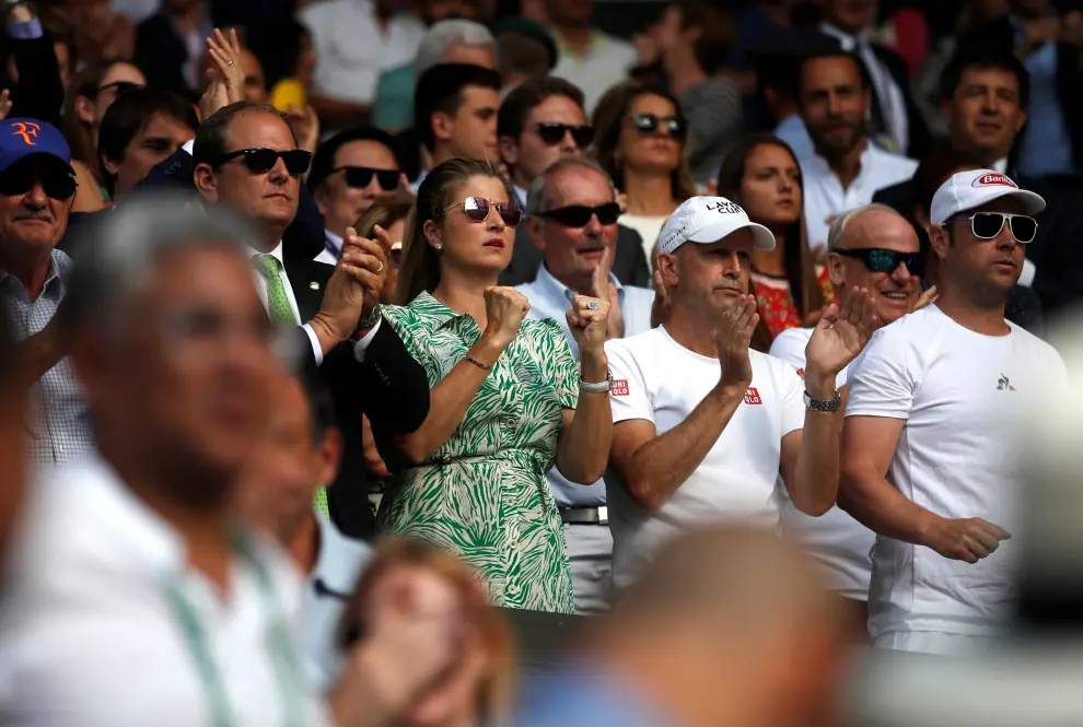 Tennis - Wimbledon - All England Lawn Tennis and Croquet Club, London, Britain - July 12, 2019  Spain's Rafael Nadal in action during his semi-final match against Switzerland's Roger Federer   REUTERS/Carl Recine [[[REUTERS VOCENTO]]] TENNIS-WIMBLEDON/
