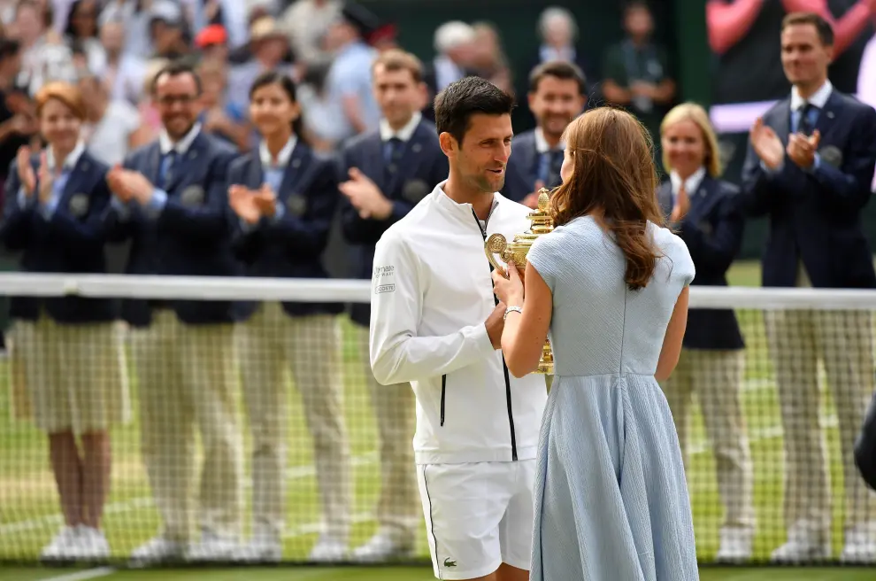 Final de Wimbledon entre Federer y Djokovic