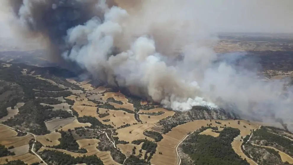 Incendio Sierra de Alcubierre.