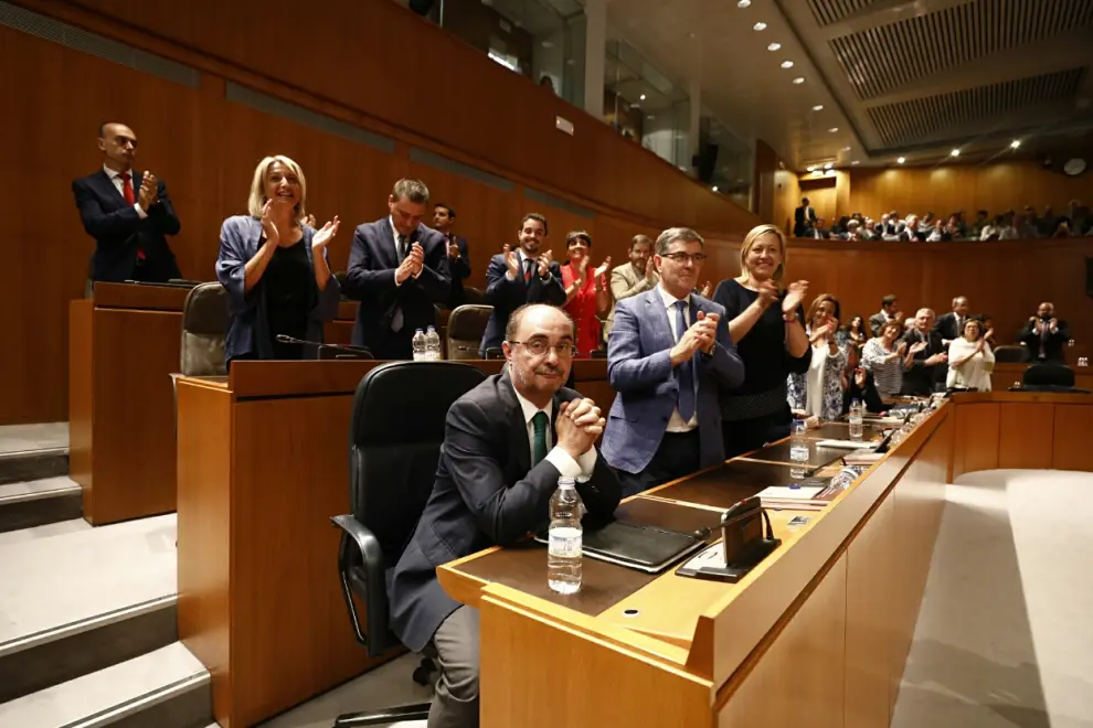 Segunda sesión del debate de investidura: Lambán, reelegido presidente de Aragón.