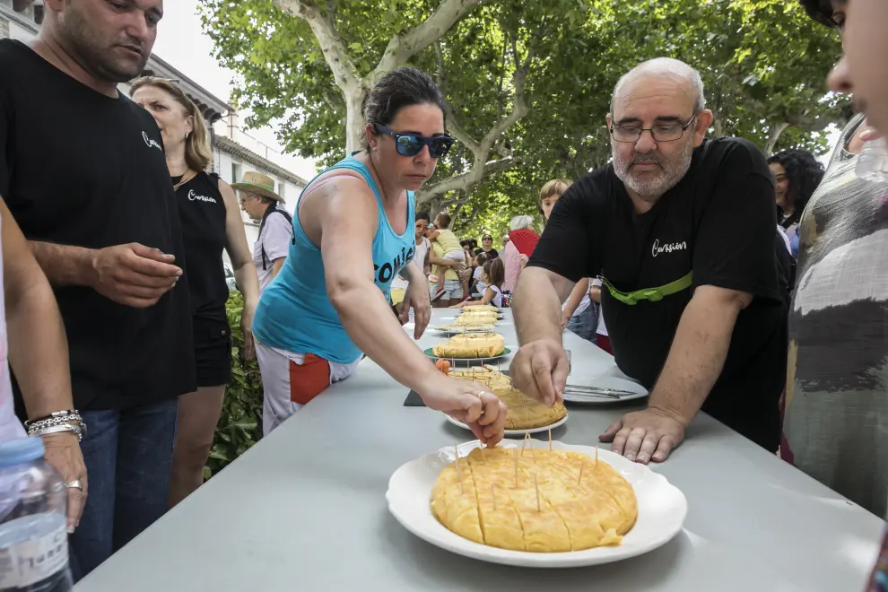 Concurso de tortillas en Villanueva de Gállego