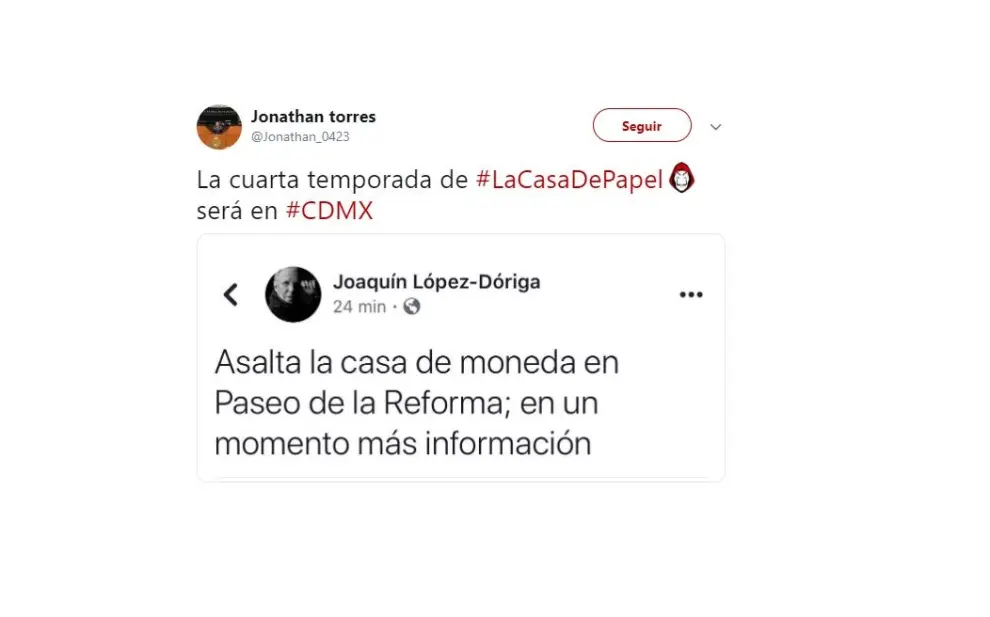 Memes del asalto a la Casa de la Moneda de México