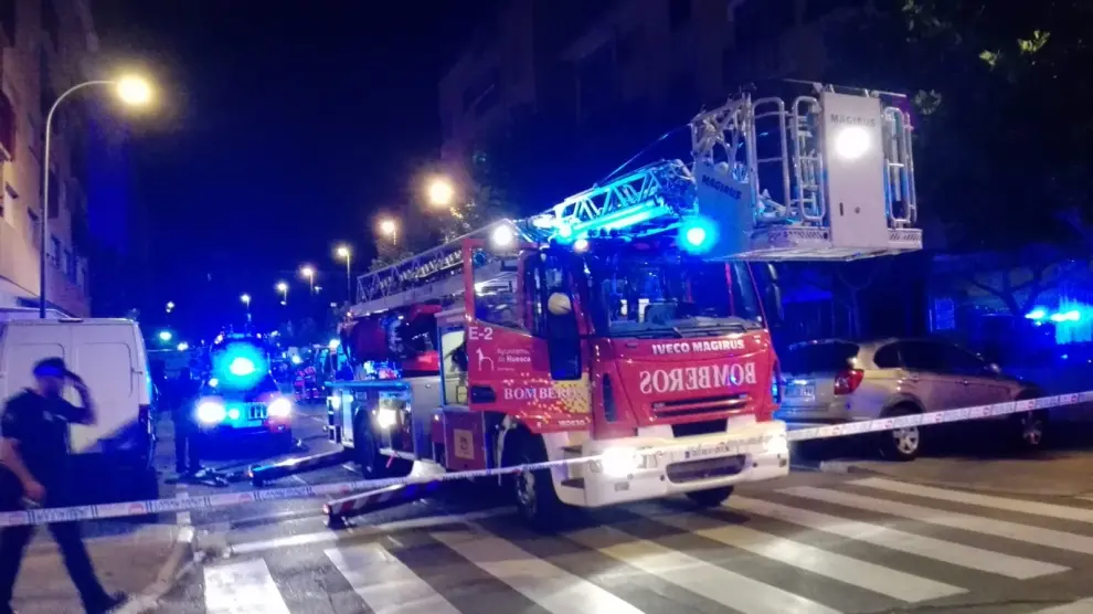Incendio en un piso en Huesca