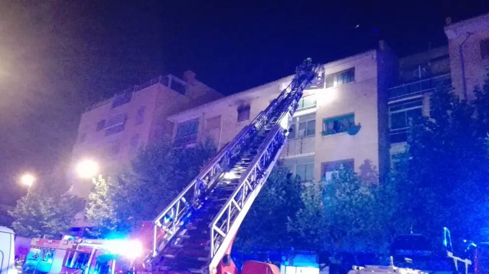Incendio en un piso en Huesca