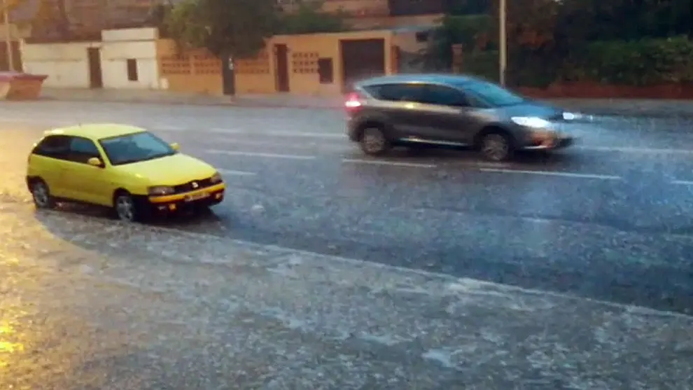 Las fuertes tormentas provocan inundaciones en Madrid.