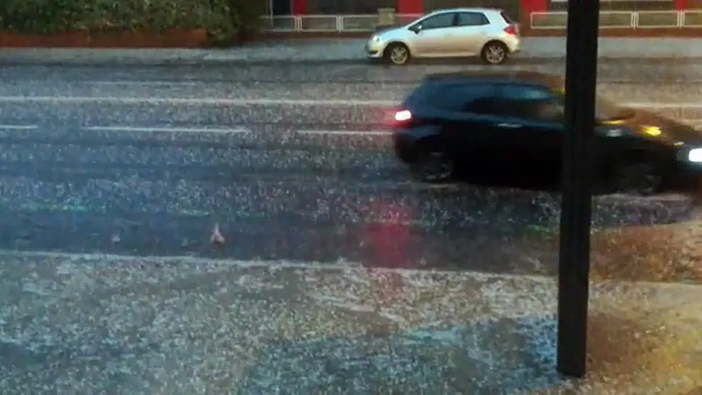 Las fuertes tormentas provocan inundaciones en Madrid.