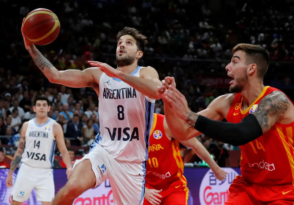 La final del Mundial de Baloncestos entre Argentina y España, en imágenes