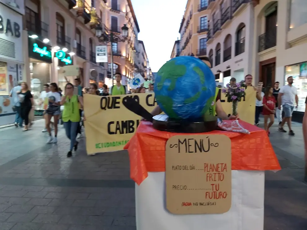 Manifestación en Zaragoza por el cambio climático