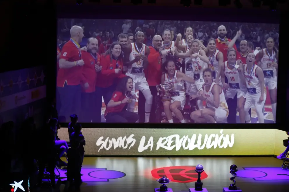 Presentación del Open Day de la Liga Femenina de baloncesto en el Caixaforum de Zaragoza