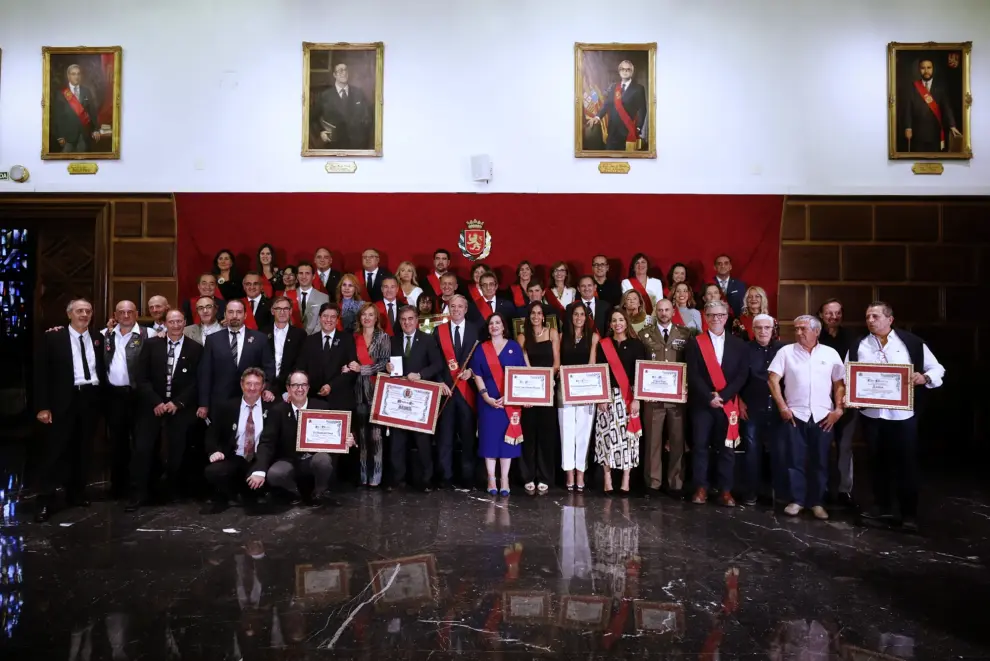 Entrega de medallas del Pilar 2019 en el Ayuntamiento de Zaragoza