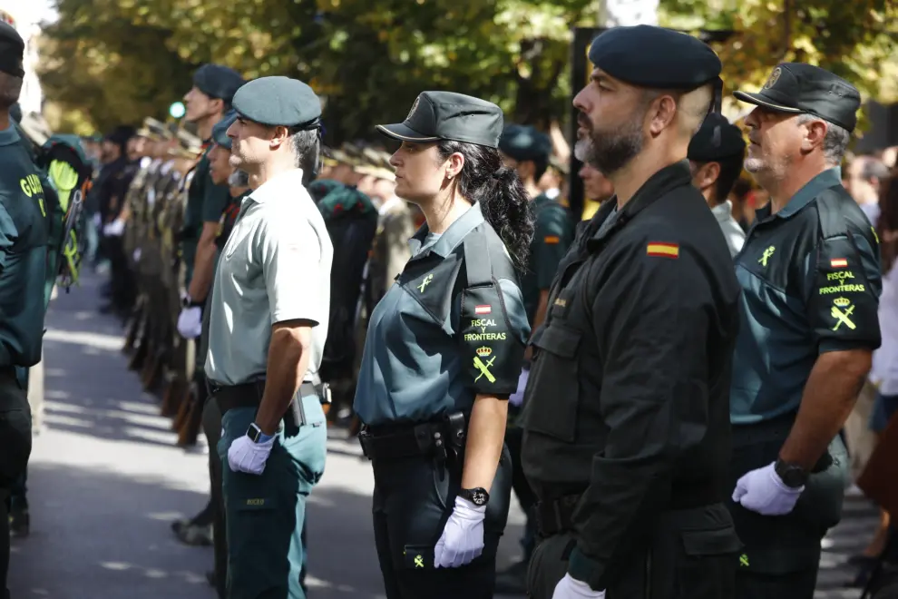La Guardia Civil celebra en el corazón de Zaragoza su 175 aniversario