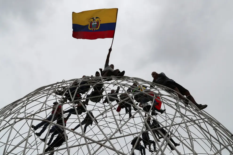 Fuertes protestas en Ecuador
