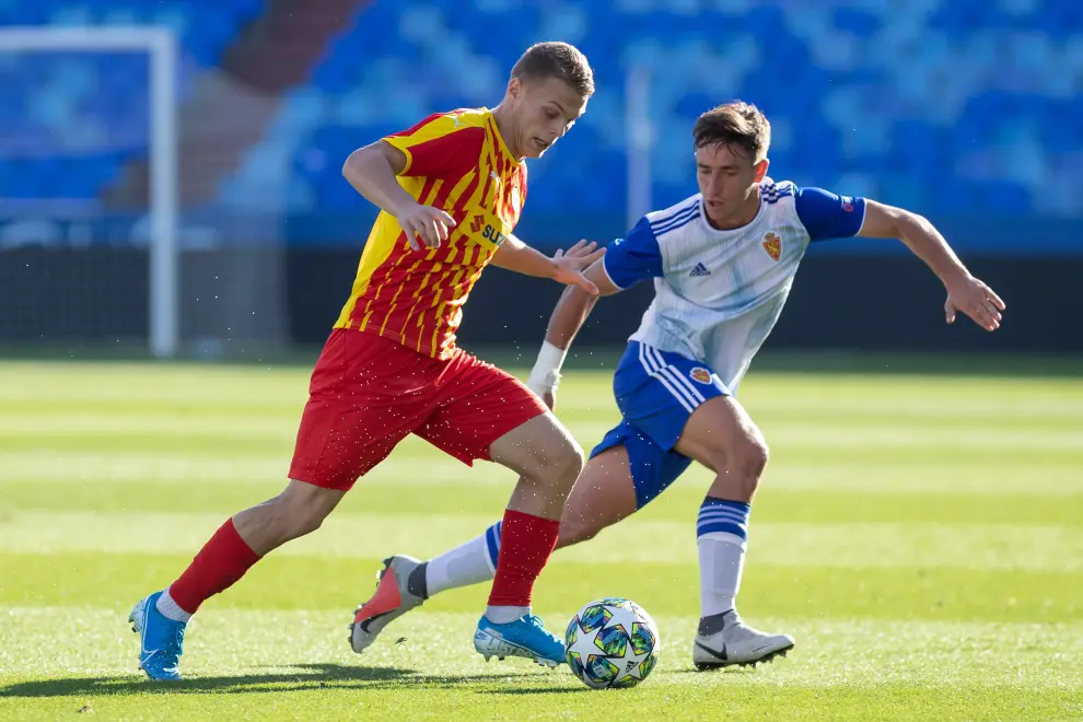 Real Zaragoza-Korona Kielce, de la Youth League, en La Romareda.