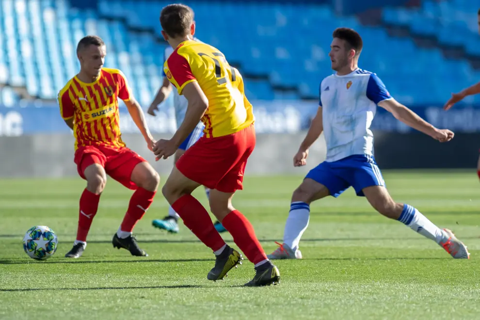 Real Zaragoza-Korona Kielce, de la Youth League, en La Romareda.
