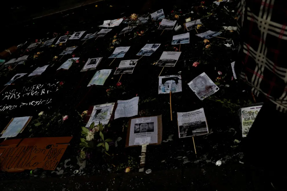 A street of city's downtown is pictured during a protest against Chile's state economic model in Concepcion, Chile October 28, 2019. REUTERS/Juan Gonzalez NO RESALES. NO ARCHIVES. [[[REUTERS VOCENTO]]] CHILE-PROTESTS/