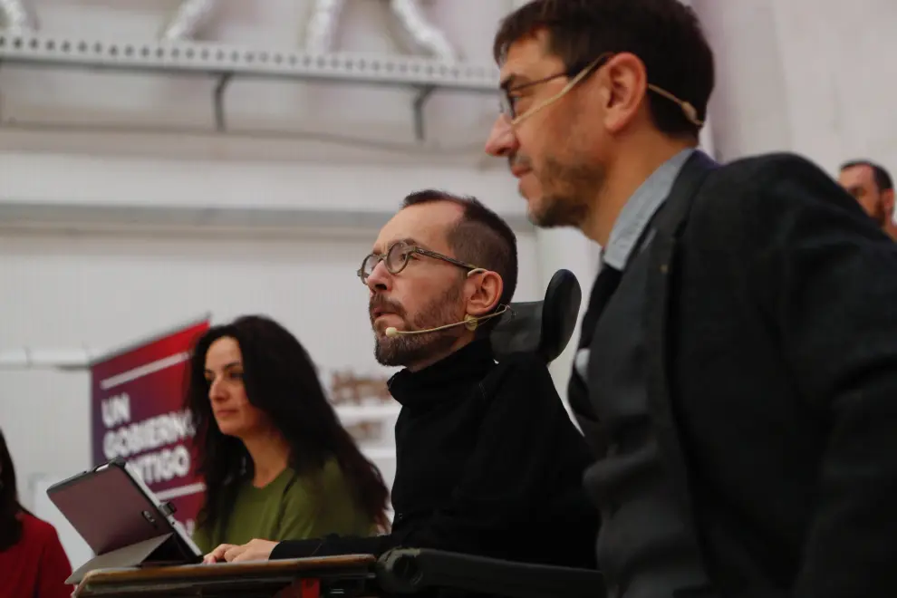Cierre de campaña de Unidas Podemos en Zaragoza