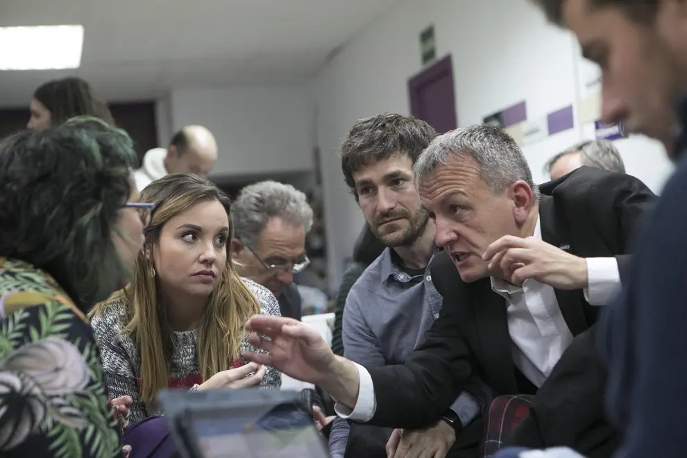 Sede Unidas Podemos en Zaragoza.