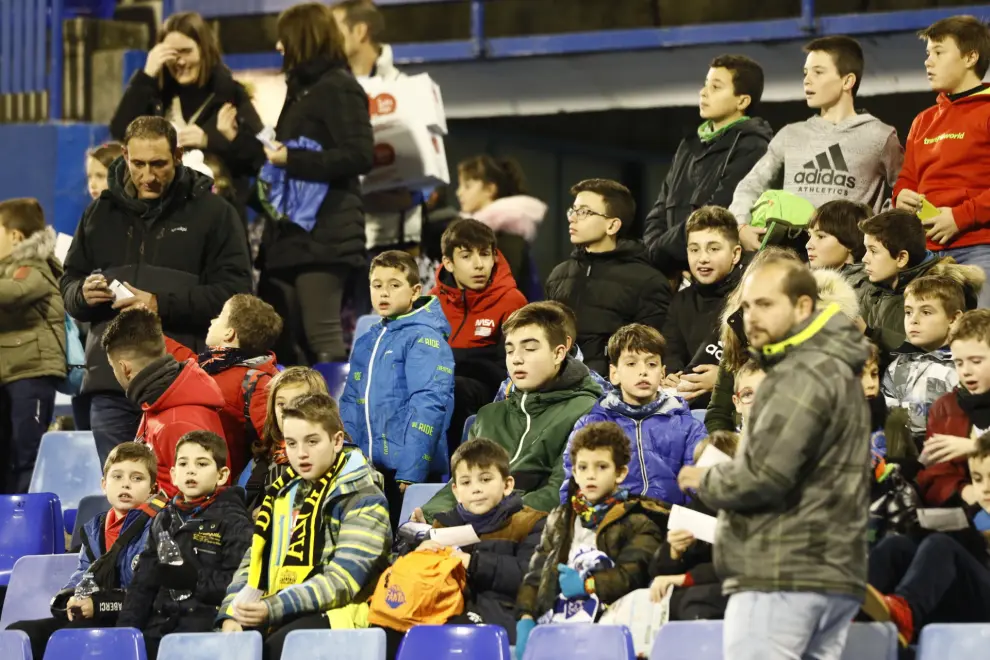 El público de la Romareda en el partido Real Zaragoza-Albacete.