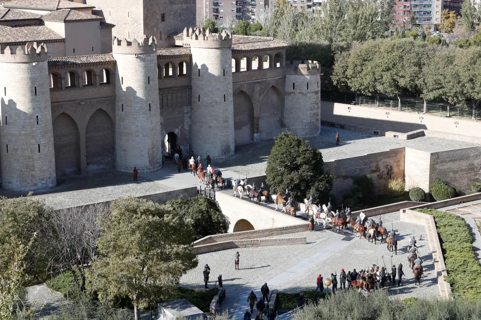 Rodaje de la serie ‘El Cid’ en el Palacio de la Aljafería