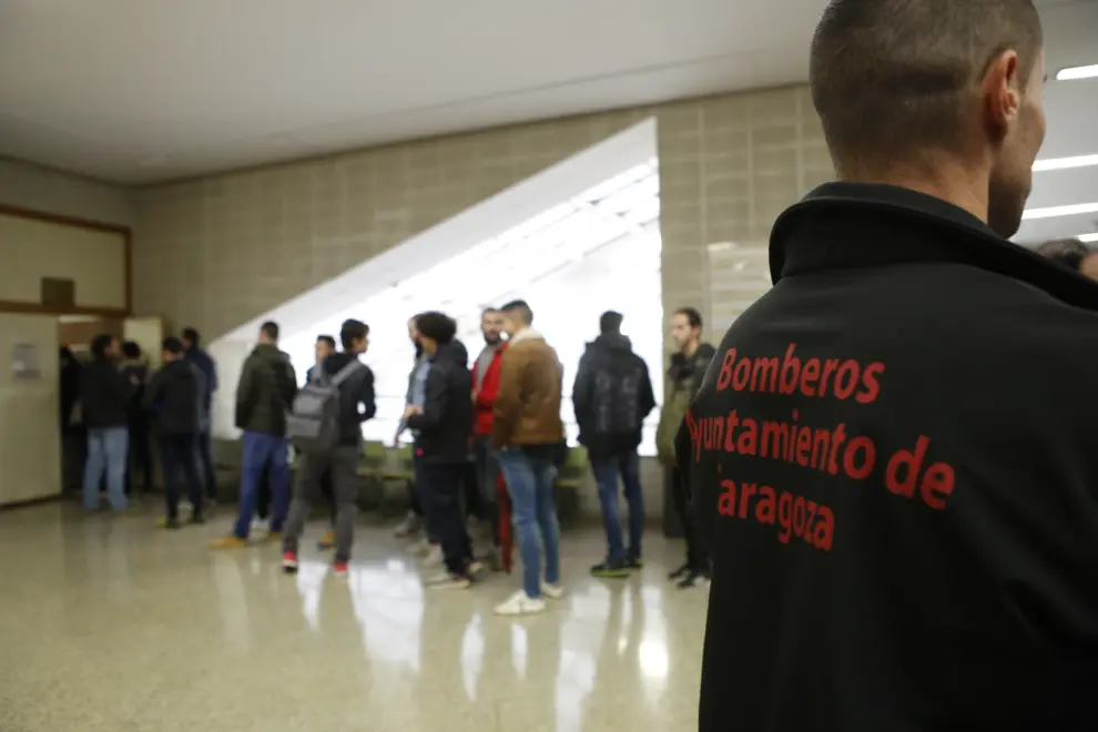 Oposiciones en Zaragoza para 62 plazas de bomberos, que atraen a 646 aspirantes