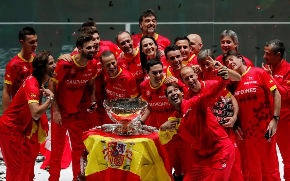 Final de la Copa Davis que enfrenta a España y Canadá este domingo en la Caja Mágica de Madrid.