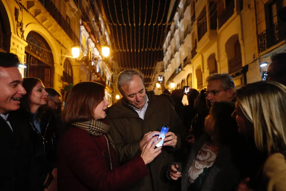 Encendido de las luces de Navidad en Zaragoza