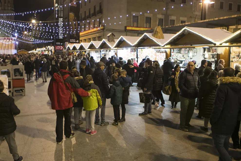 Encendido de las luces de Navidad en Zaragoza.