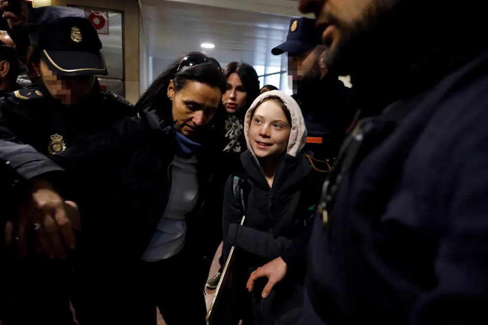 Greta Thunberg llega a Madrid.