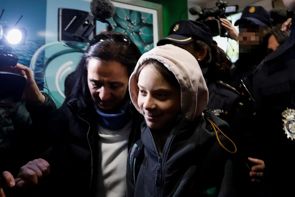 Greta Thunberg llega a Madrid.