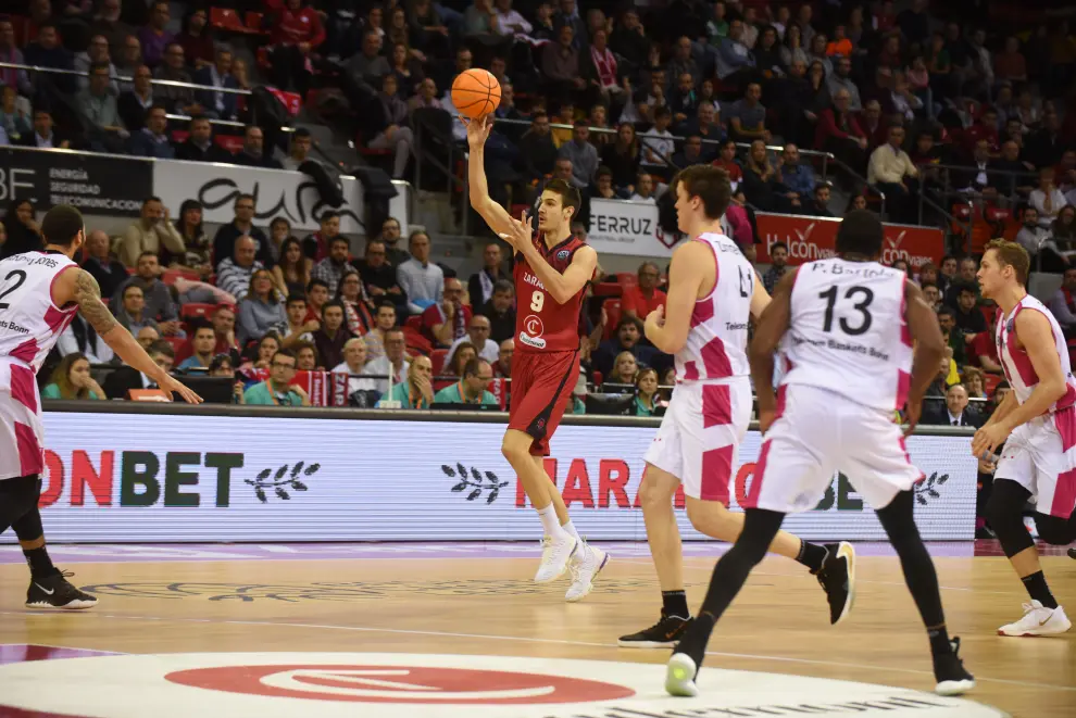 Partido de Basketball Champions League Casademont Zaragoza-Telekom Bonn