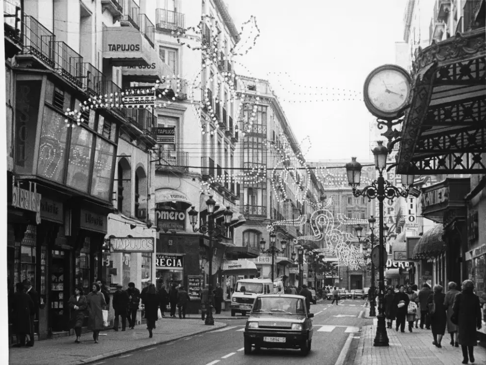 Imagen de la Navidad en Zaragoza en los años 80-90
