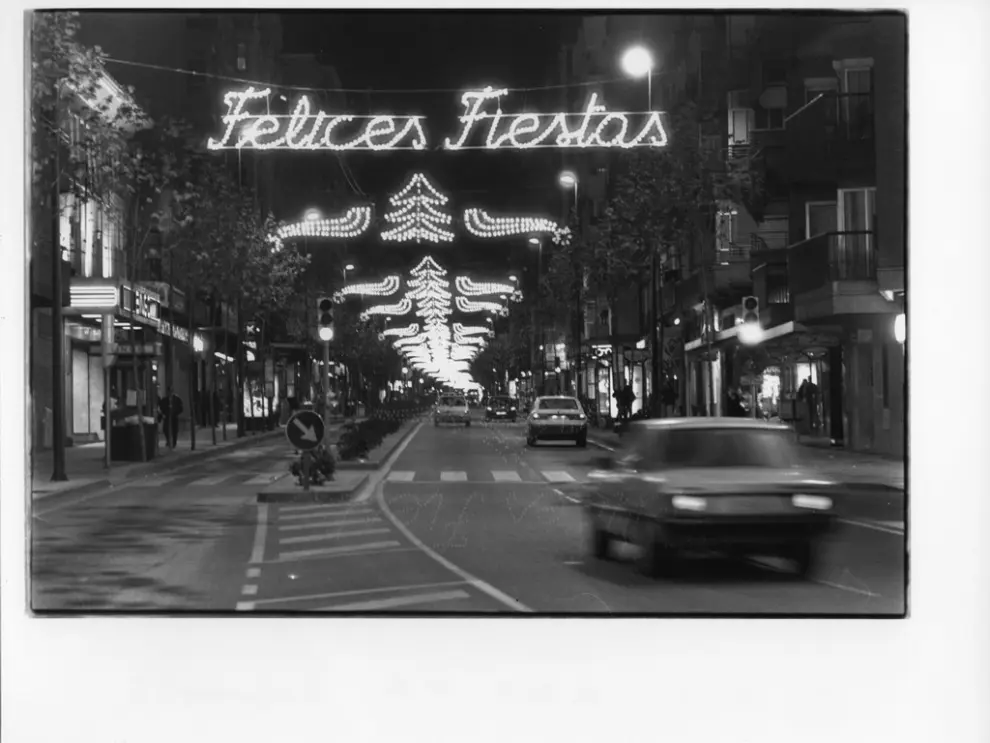Imagen de la Navidad en Zaragoza en los años 80-90