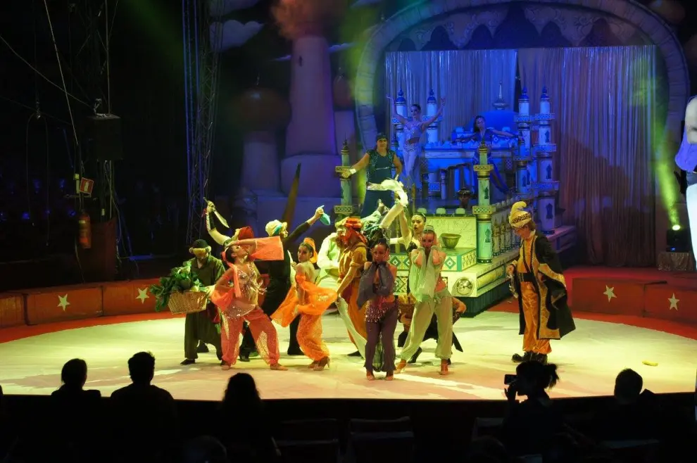 Aladdin, el musical circense es el nuevo atractivo.