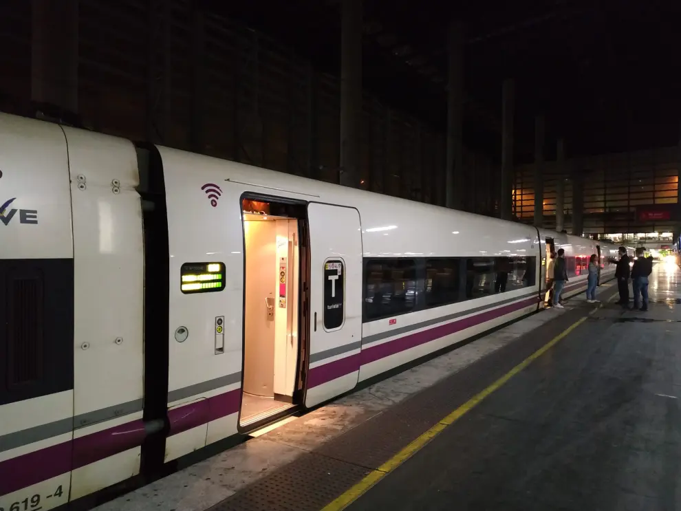 El temporal interrumpe el trayecto de AVE entre Aragón y Madrid
