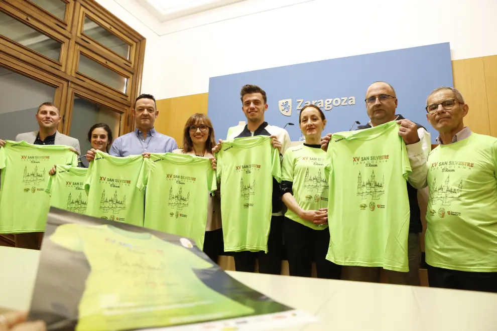 Presentación de la carrera San Silvestre en el Ayuntamiento de Zaragoza.